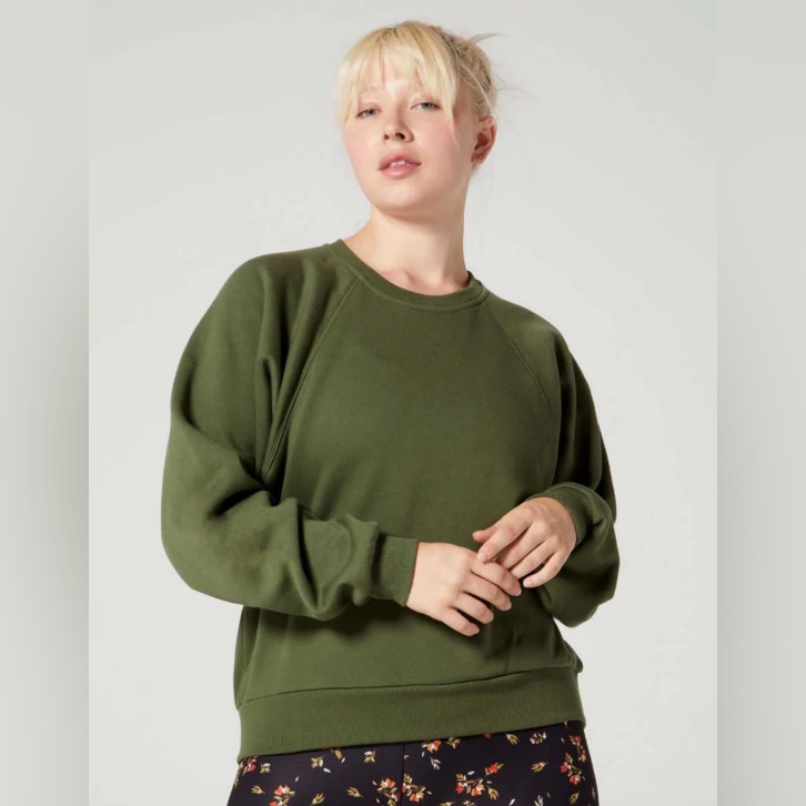 Wear It To Heart Slightly Cropped Crewneck Sweatshirt - Nwt